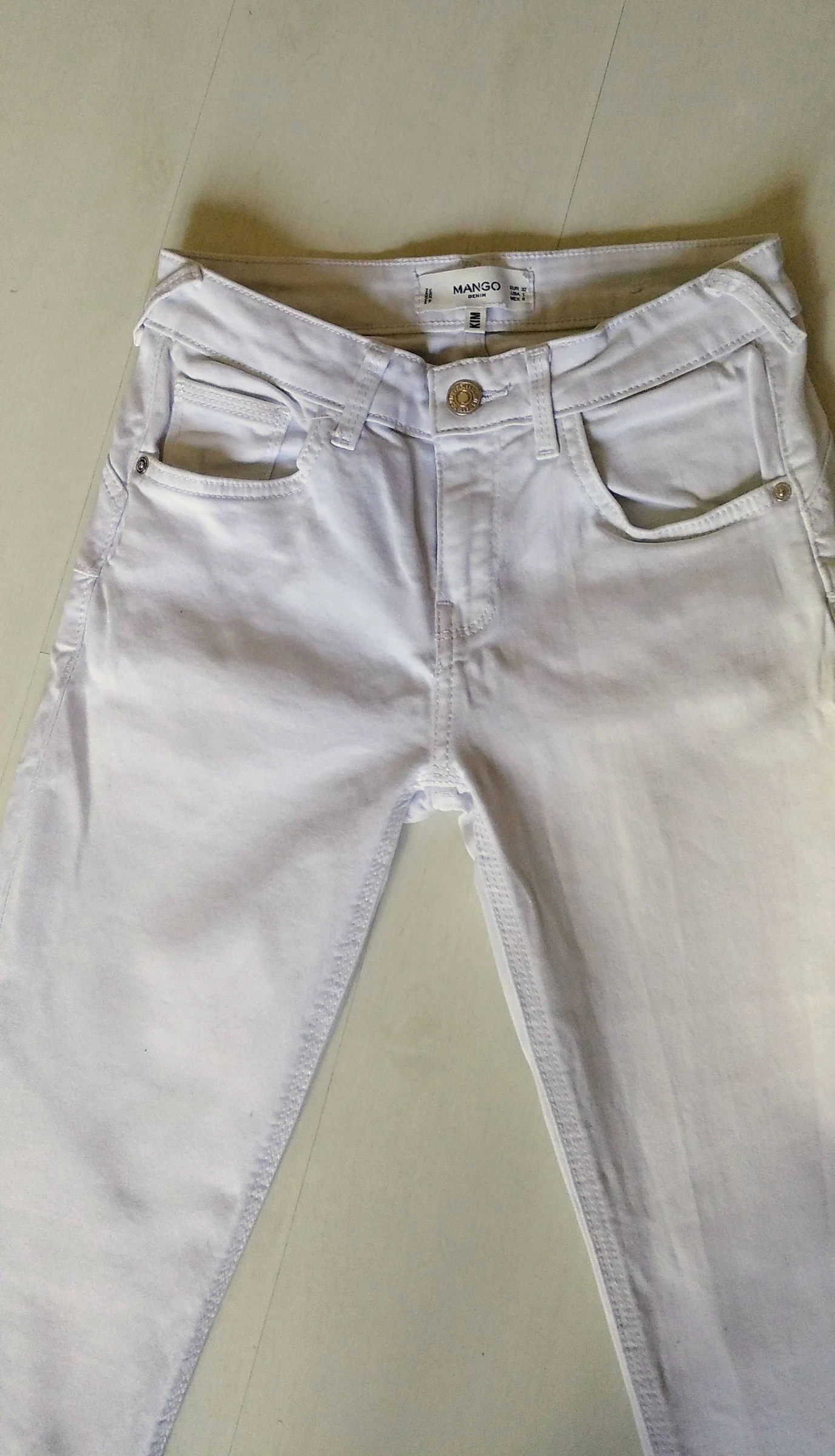 Skinny branco maravilhoso Mango tamanho XXS-32 – photo 2